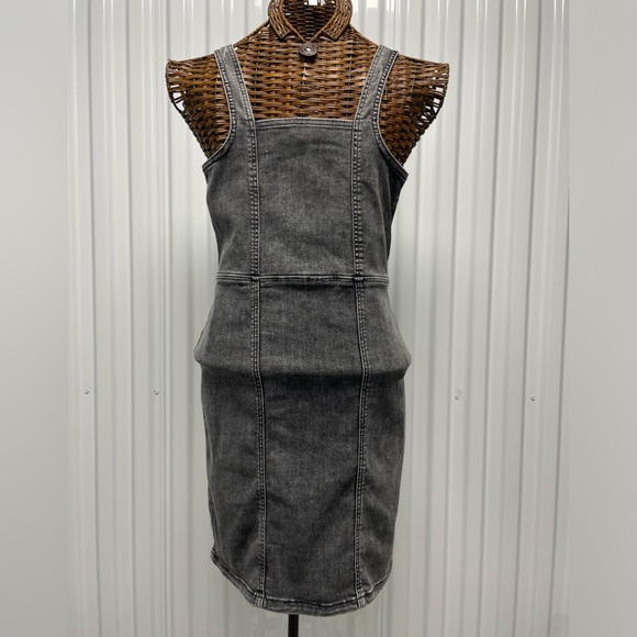 Acid Wash Cat & Jack Black Dungarees-overalls Dress size XXL 16/18 - Picture 7 of 13